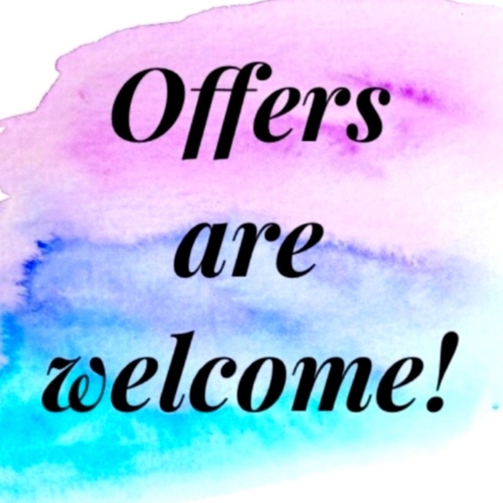 REASONABLE offers welcome as I keep my prices low considering shipping fee